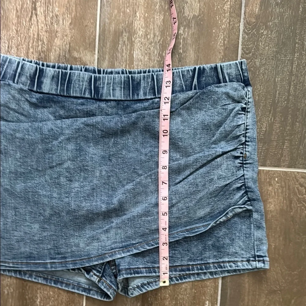 SHEIN Light Blue Denim Skirt